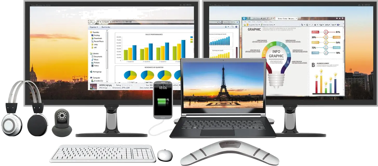 j5create JUD481-N BOOMERANG STATION UNIVERSAL/USB3.0 DOCKING STATION EU/UK, 4712795081305