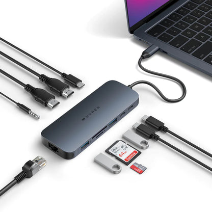 Targus HD4006GL HyperDrive Eco Smart Gen2 DualHDMI USB-C 11in1