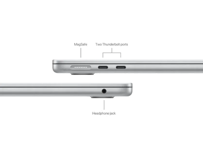 Apple MRXQ3RO/A MacBook Air 13 inch M3 8 nuclee CPU si 8 nuclee GPU 8GB 256GB Silver, 195949125171