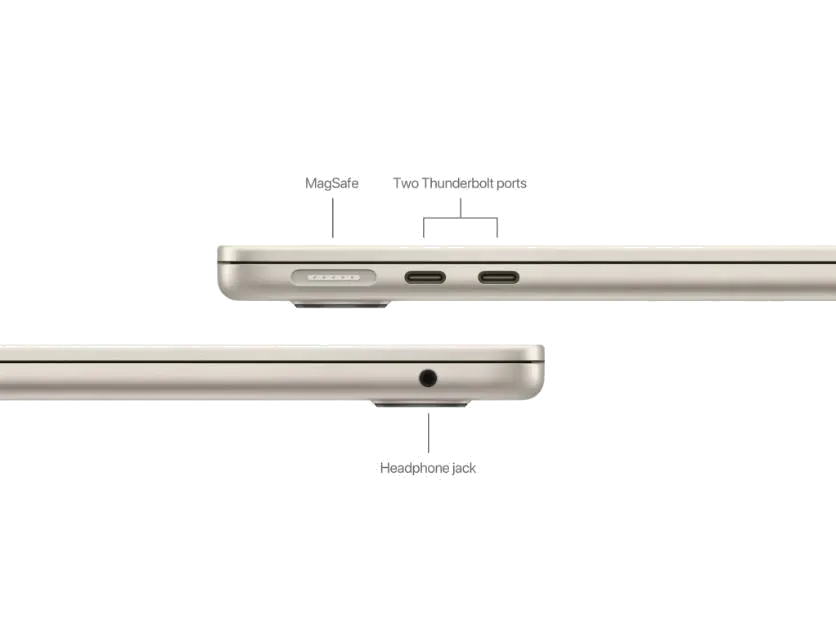 Apple MRXT3RO/A MacBook Air 13 inch M3 8 nuclee CPU si 8 nuclee GPU 8GB 256GB Starlight, 195949126116