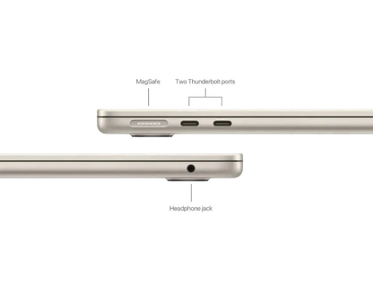 Apple MRXT3RO/A MacBook Air 13 inch M3 8 nuclee CPU si 8 nuclee GPU 8GB 256GB Starlight, 195949126116