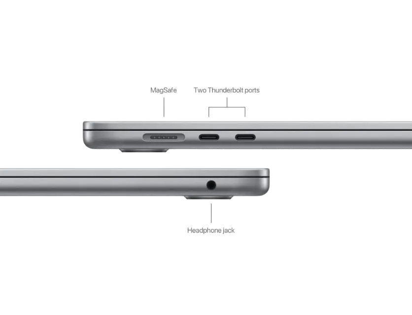 Apple MXD13RO/A MacBook Air 15 inch M3, 8 nuclee CPU si 10 nuclee GPU 16GB 512GB Space Grey, 195949637667