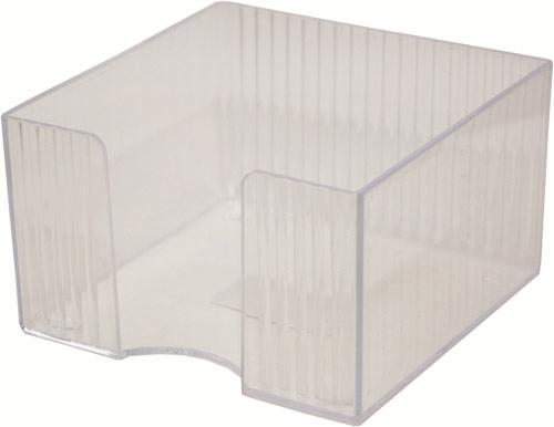 Flaro AS006002 Suport pentru cub notite 9x9cm, transparent incolor/fumuriu, 5947550005824