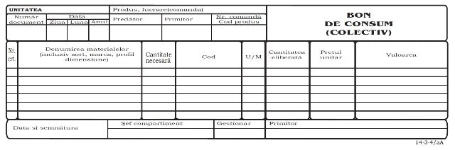 Office 14-3-4Aa Bon Consum colectiv 1/2 A4 FV, 100 file(14-3-4Aa)