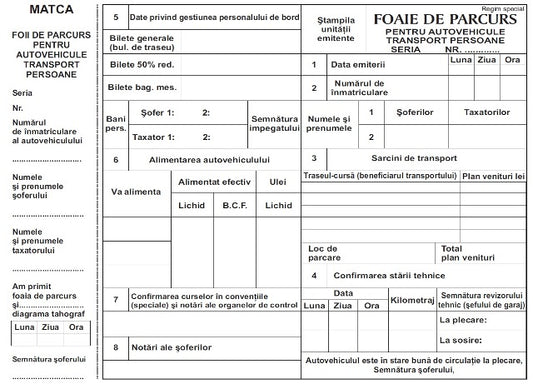 Office 75956 Foi Parcurs Persoane A4 FV, 100 file