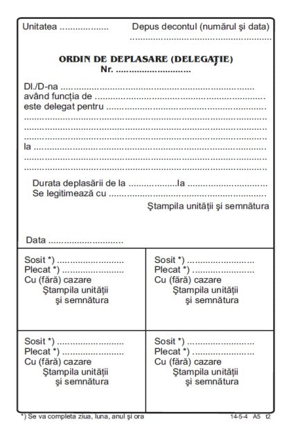 Office 14-5-4 Ordin Deplasare A5(14-5-4)