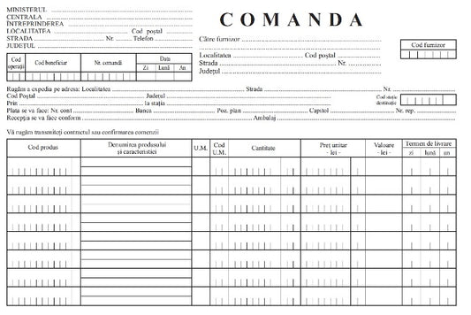 Office 75976 Comanda A4, 100 file, FV