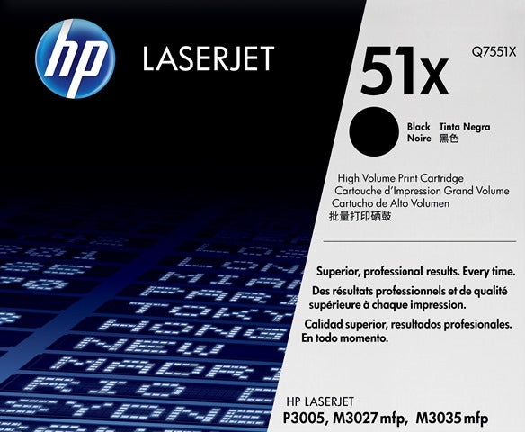 HP Q7551X Cartus toner No.51X negru, 13k, 882780389069 883585089536