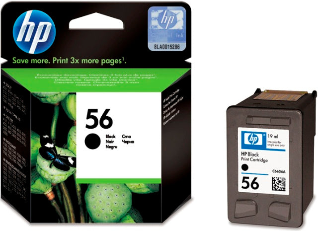 HP C6656AE Cartus inkjet No.56 black, 19ml, 520 pagini, 884962780633 884962834251 884962780626 725184712135