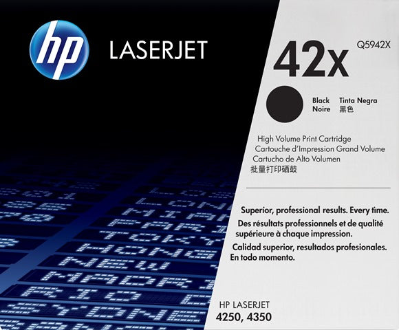 HP Q5942X Cartus toner negru No.42X, seria LJ 4250/ 4350, 20.000pag, 829160221762