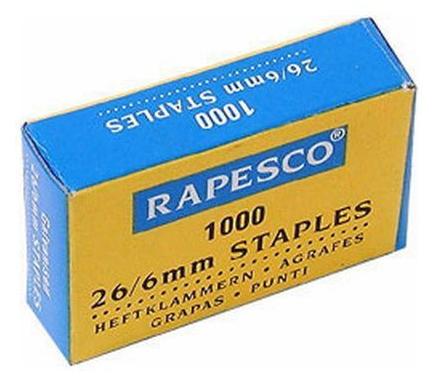 Rapesco RP-S11661Z3 Capse 26/6 zincate 1000 buc/cutie, 5018505404013