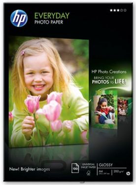 HP Q2510A Hartie foto A4 glossy(lucioasa) 200 g/mp Everyday Photo Paper 100 coli, 808736472647