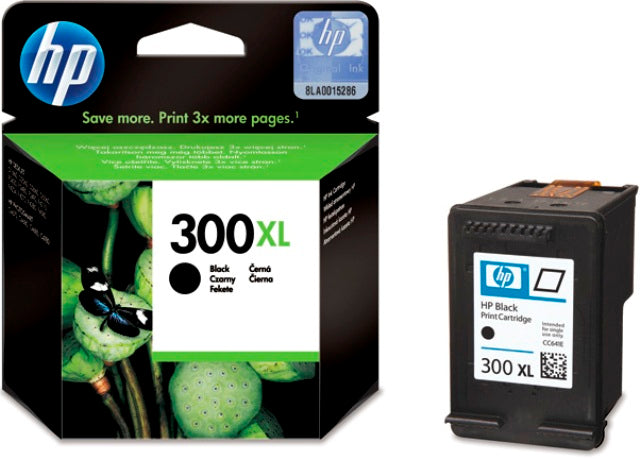 HP CC641EE No. 300XL Cartus inkjet black ORIGINAL, 12ml, 600 pagini la 5% acoperire, 884962780480