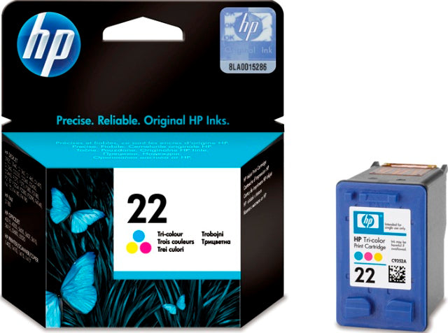 HP C9352AE Cartus inkjet No.22 tricolor ORIGINAL, 5ml, 165pag, 829160808024 829160941370 829160941424 884962780787 884962780794