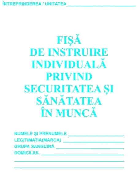 OFFICE MAX TI8093 Fisa individuala de instructaj pentru sanatate si securitate in munca (SSM), 6426358011149 5948511266520