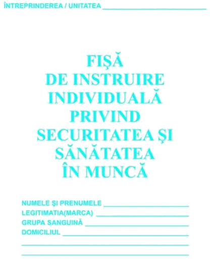 OFFICE MAX TI8093 Fisa individuala de instructaj pentru sanatate si securitate in munca (SSM), 6426358011149 5948511266520