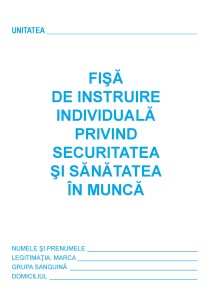 OFFICE MAX TI8093 Fisa individuala de instructaj pentru sanatate si securitate in munca (SSM), 6426358011149 5948511266520