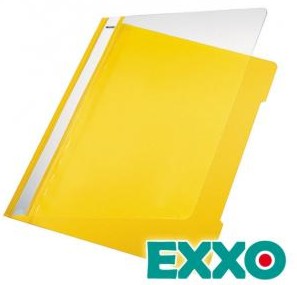 Exxo NK48288030B Dosar plastic (PP) GALBEN cu sina si perforatii indosariere, 8693026460556 8693026461430 8693245019405