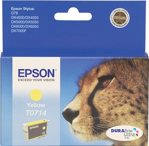 Epson C13T07144011 T071440 Cartus Original Yellow pentru D78,DX4000/4050/5000/5