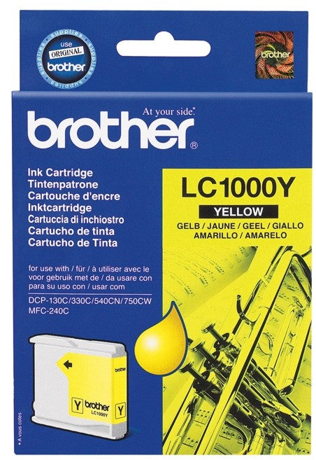 Brother LC1000Y LC-1000Y Cartus original yellow pt. Brother DCP-330/540, 4977766643962