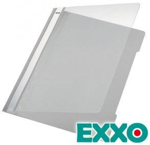 Exxo NK48288020B Dosar plastic (PP) GRI cu sina si perforatii indosariere, 8693026464431 8693026461485 8693245075869