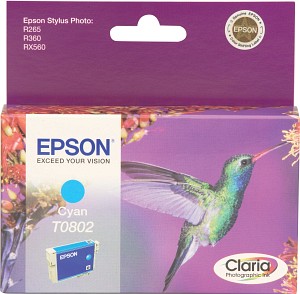 Epson C13T08024011 T080240 cartus cyan pentru Stylus P50, R265, R285, R360, 8715946494128