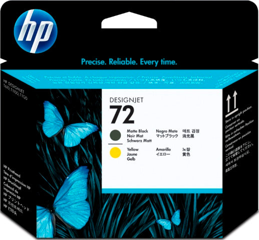 HP C9384A No. 72 Cap de printare Matte black si yellow ORIGINAL, 808736779623