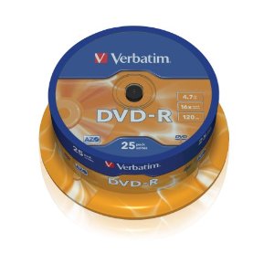 Verbatim 43522 Set 25 buc DVD-R, 16x, 4.7GB, 120min, matt silver, 023942435228