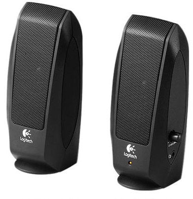 Logitech 980-000010 S120 2.0 Speaker System, 2.3W RMS (2x 1.15W), 3.5mm jack, 5099206003989